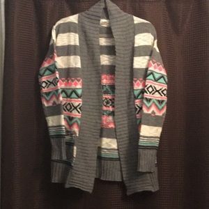 Cardigan, Native American inspired design.